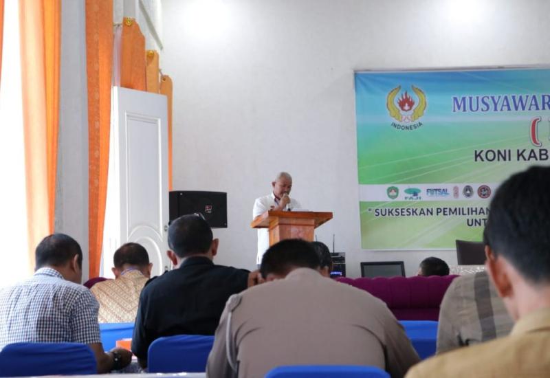 Asisten I Setda Kabupayen Bengkulu Selatan saat menyampaikan sambutannya mewakili Bupati Bengkulu Selatan.