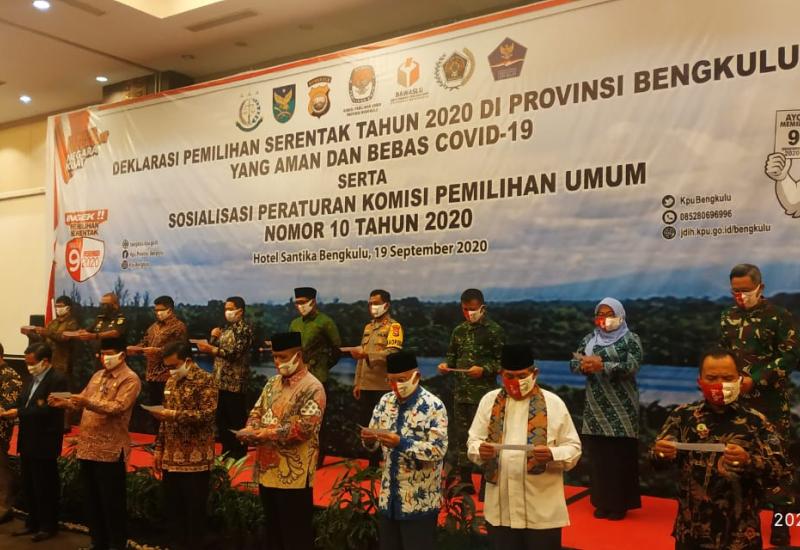 Deklarasi Pilkada Aman dan Sehat, Masyarakat Diminta Selalu Taati Protokol Kesehatan