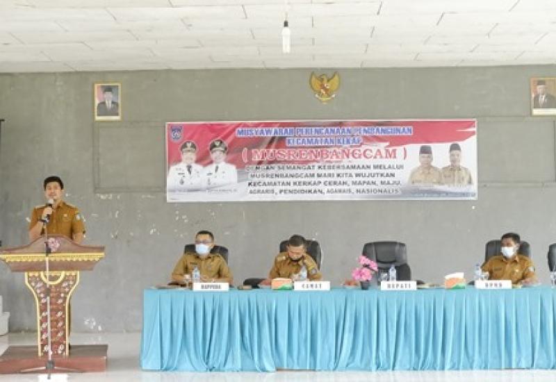 Di Musrenbang Kerkap, Wabub Arie Ingatkan Pasal 9 Prioritas