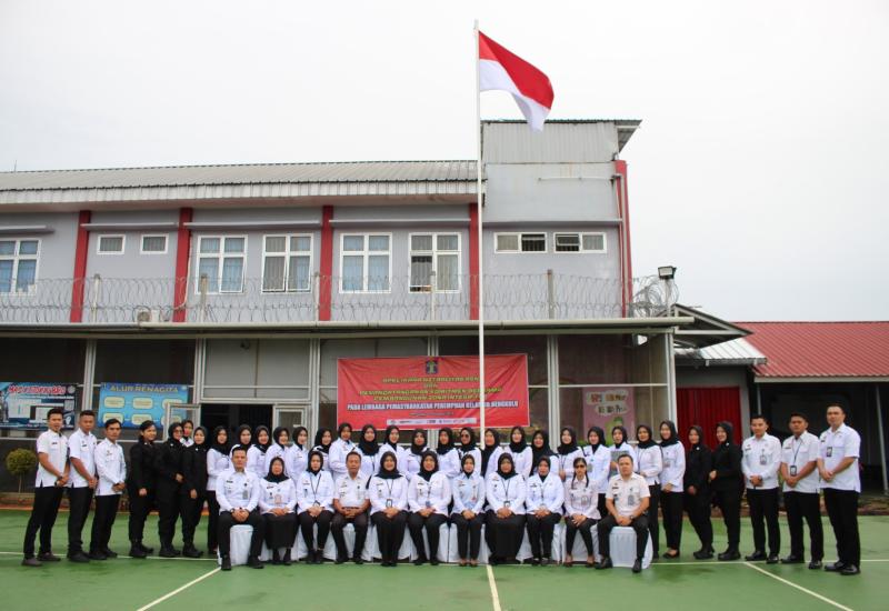  LAPAS PEREMPUAN BENGKULU TERANGKATKAN DALAM APEL IKRAR NETRALITAS DAN KOMITMEN ZONA INTEGRITAS