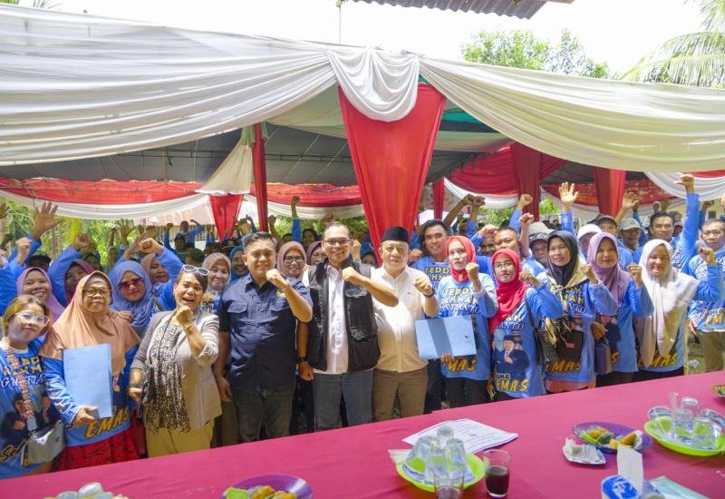 Desa Suara Terbanyak Kemenangan Teddy-Gustianto, HT : Kita Adakan Pesta Rakyat Datangkan Artis dan Potong Kerbau