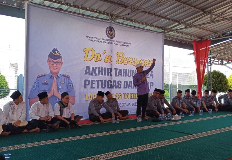 Lapas Kelas IIA Bengkulu Gelar Tausiyah dan Doa Bersama 