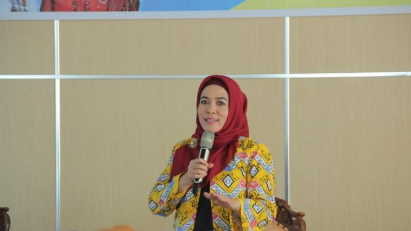 Bunda PAUD Derta Wahyulin Rohidin.