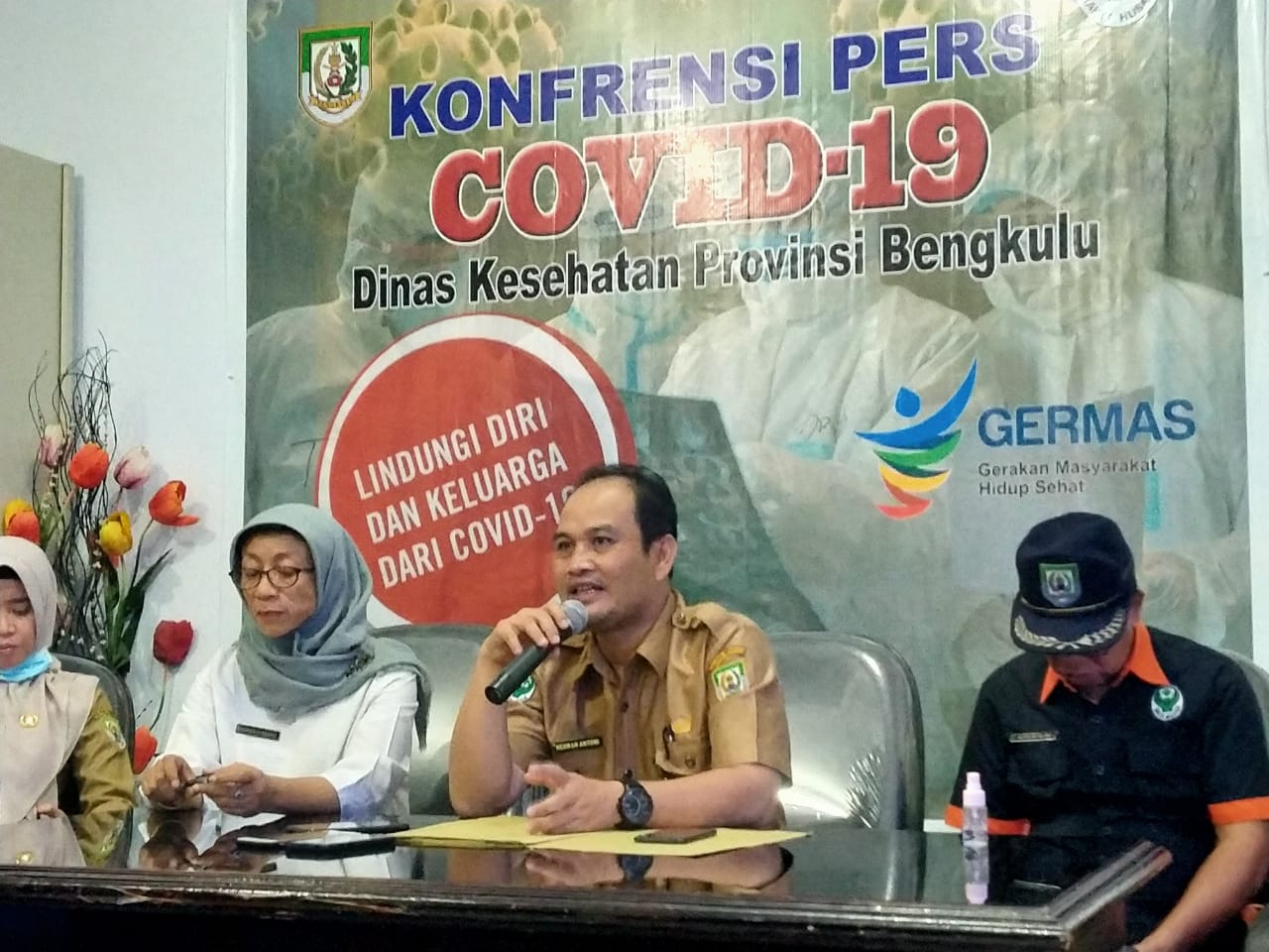 Press Release Perkembangan Covid-19 di Bengkulu.