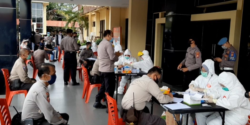 150 Personil Polres Bengkulu Dirapid Test