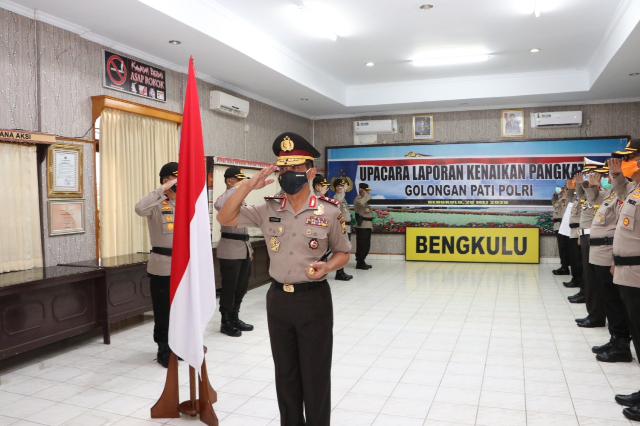 Baru Hitungan Hari Bertugas, Kapolda Bengkulu Naik Pangkat