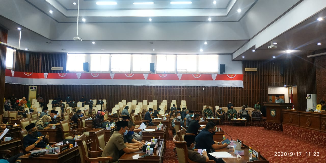 PAD Turun 33,64%, Gubernur Sampaikan Nota Pengantar Raperda APBD-P 2020