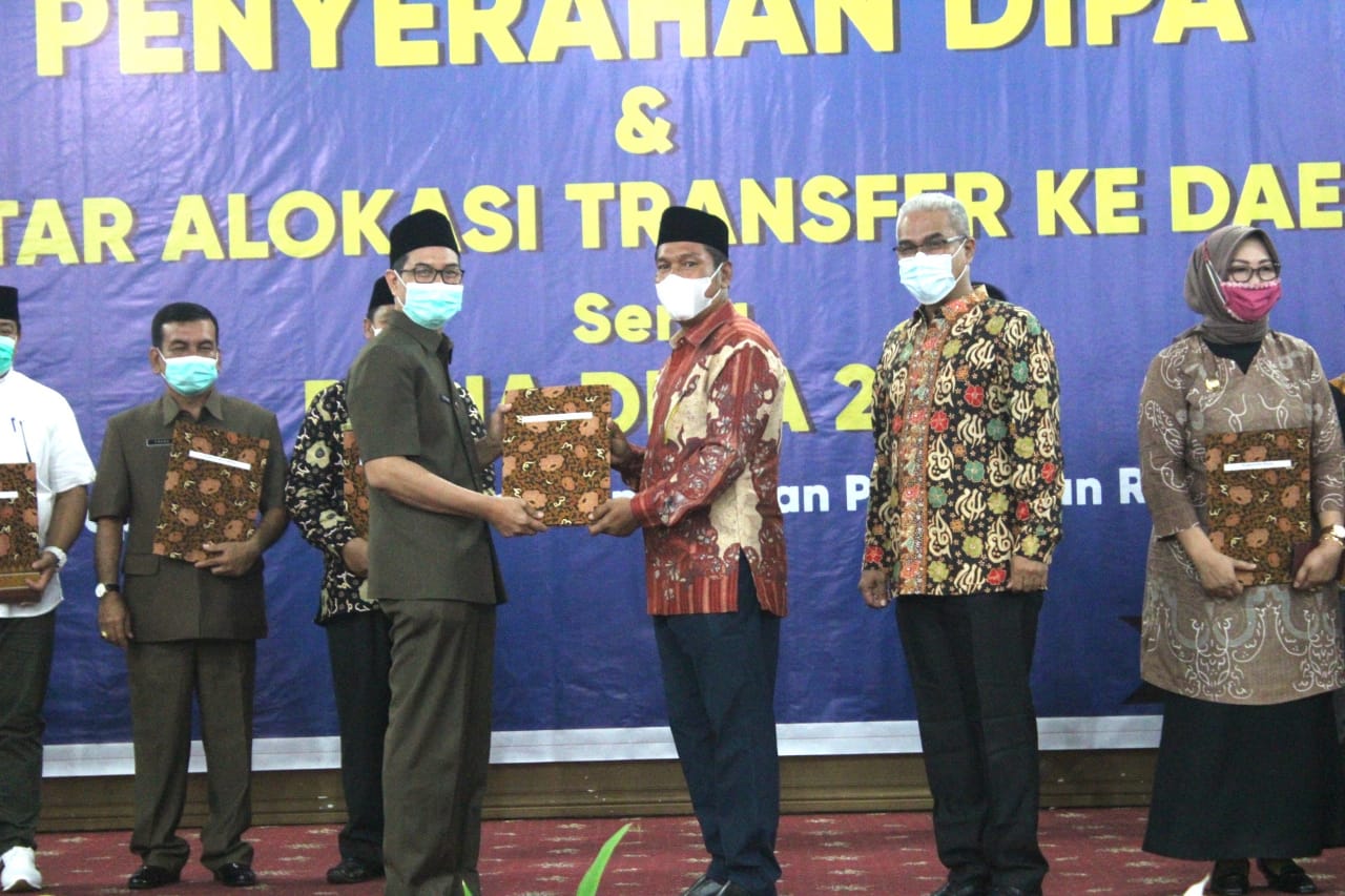  DIPA dan TKDD Lingkup Provinsi Bengkulu Tahun 2021 Diserahkan