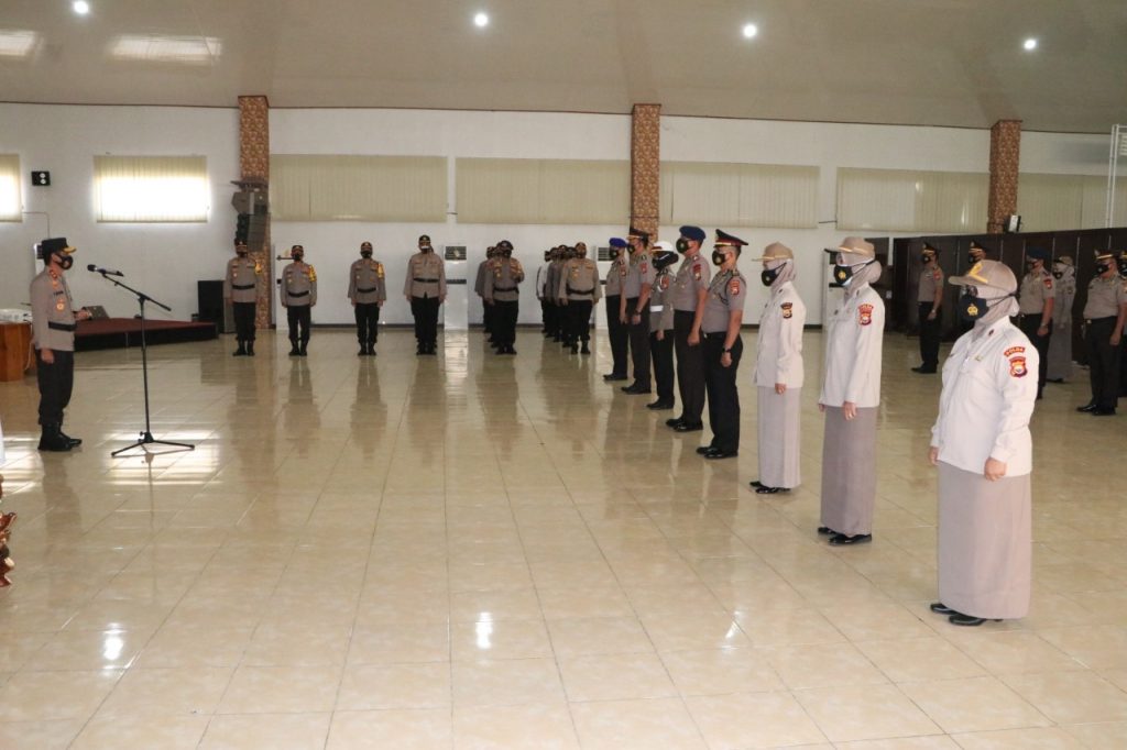 Masuk Awal Tahun 2021, 731 Personil Polda Bengkulu Naik Pangkat