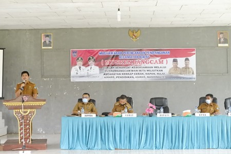 Di Musrenbang Kerkap, Wabub Arie Ingatkan Pasal 9 Prioritas