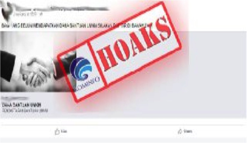 Hoax BLT UMKM Dilanjutkan Dengan Pendaftaran Pakai Link, Ini Faktanya