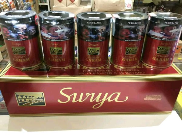 kaleng rokok surya