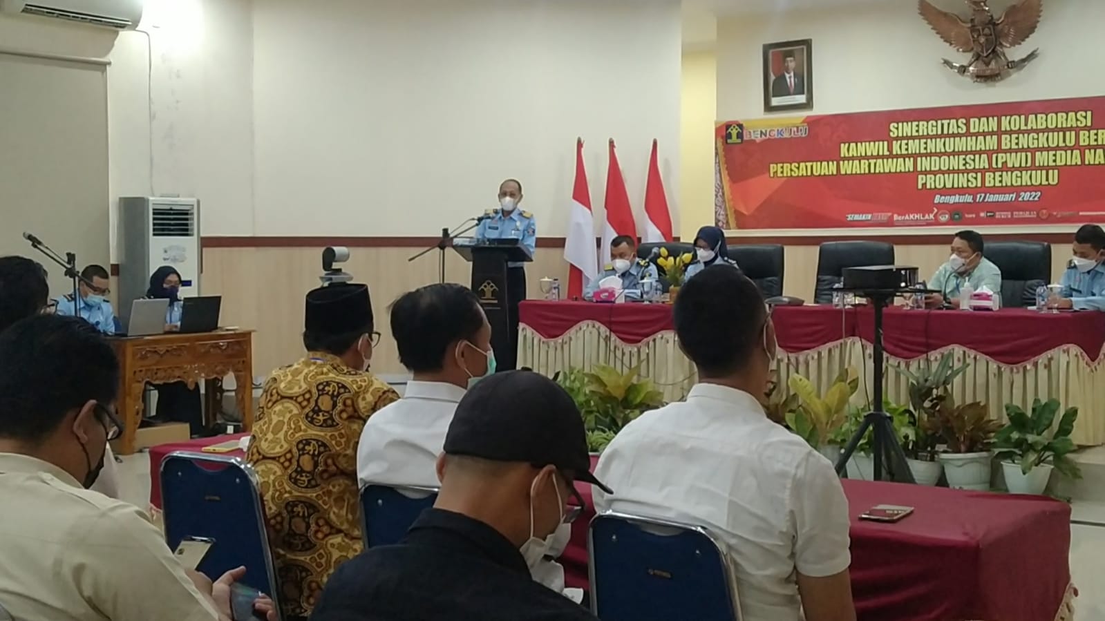 Kemenkumham Bengkulu Jalin Sinergitas dengan Jurnalis