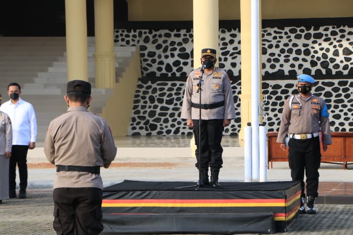 Apel Pagi, Karo Rena Polda Bengkulu Ingatkan Kedisiplinan