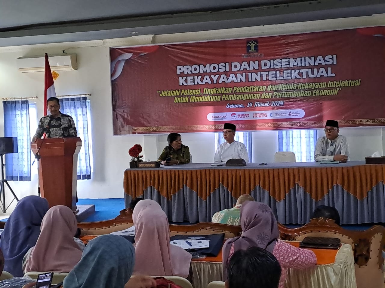Tingkatkan Pendaftaran dan Kelola Kekayaan Intelektual: Kemenkumham Bengkulu Promosikan dan Diseminasi di Kabupaten Seluma