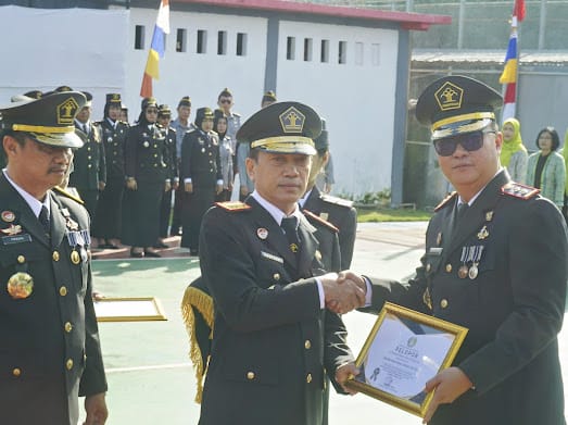 KAKANWIL KEMENKUMHAM BENGKULU PIMPIN UPACARA HARI BHAKTI PEMASYARAKATAN KE-60 DI LAPAS BENTIRING