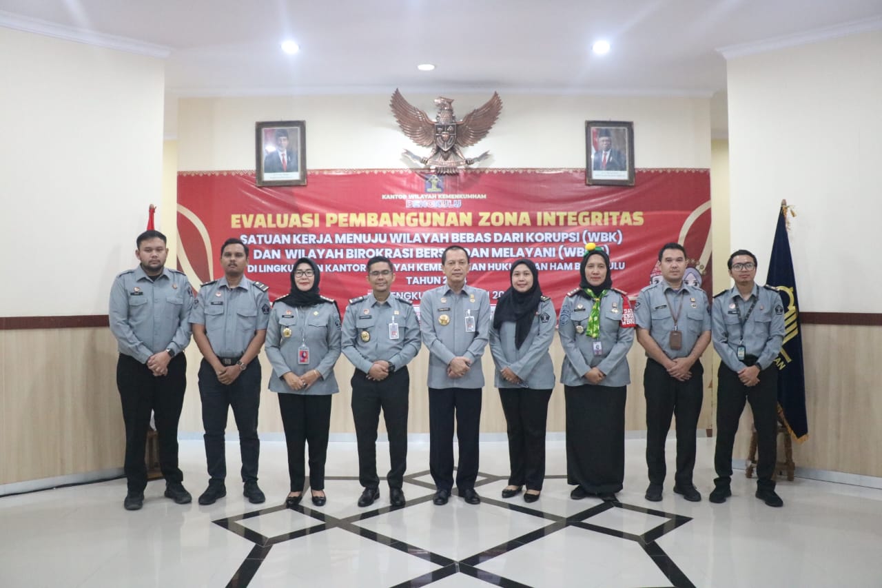 EVALUASI ZI OLEH TPI, KAKANWIL OPTIMIS JAJARANNYA AKAN MERAIH WBK TAHUN 2024