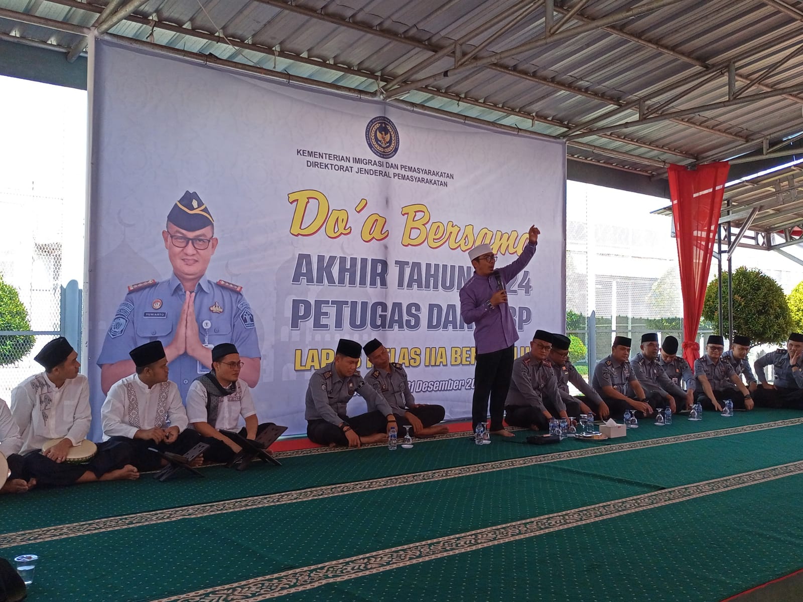 Lapas Kelas IIA Bengkulu Gelar Tausiyah dan Doa Bersama 