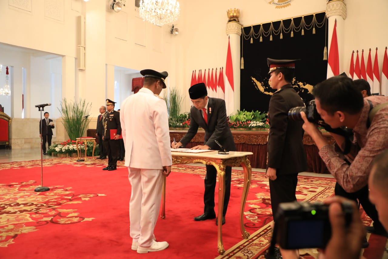 Presiden RI Joko Widodo Lantik Wakil Gubernur Bengkulu Dedy Ermansyah