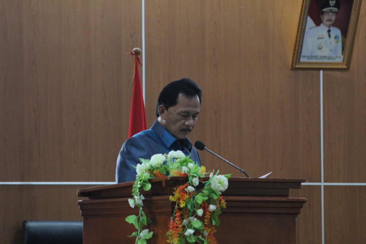 Paripurna Dewan Benteng Ditengah Pandemi, Bupati Sampaikan 2 Raperda Sekaligus