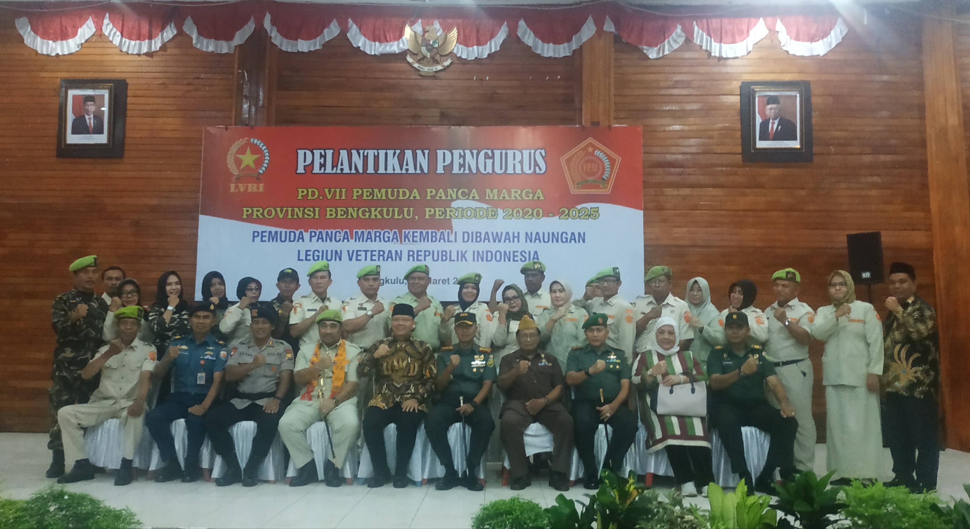 Foto bersama usai pengukuhan PD PPM Bengkulu.