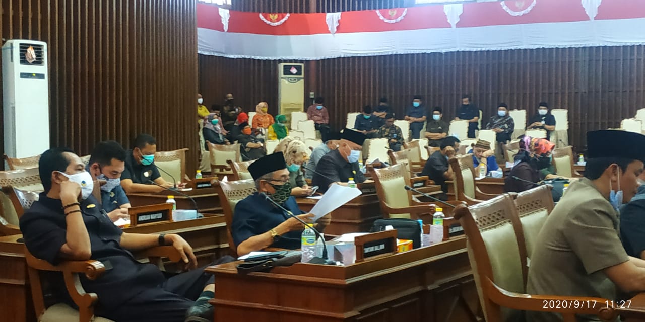 PAD Turun 33,64%, Gubernur Sampaikan Nota Pengantar Raperda APBD-P 2020