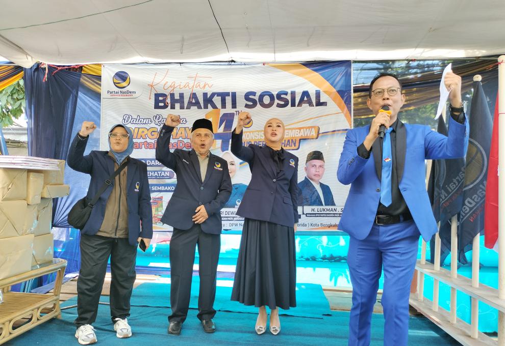 Foto puncak acara HUT Nasdem ke- 14