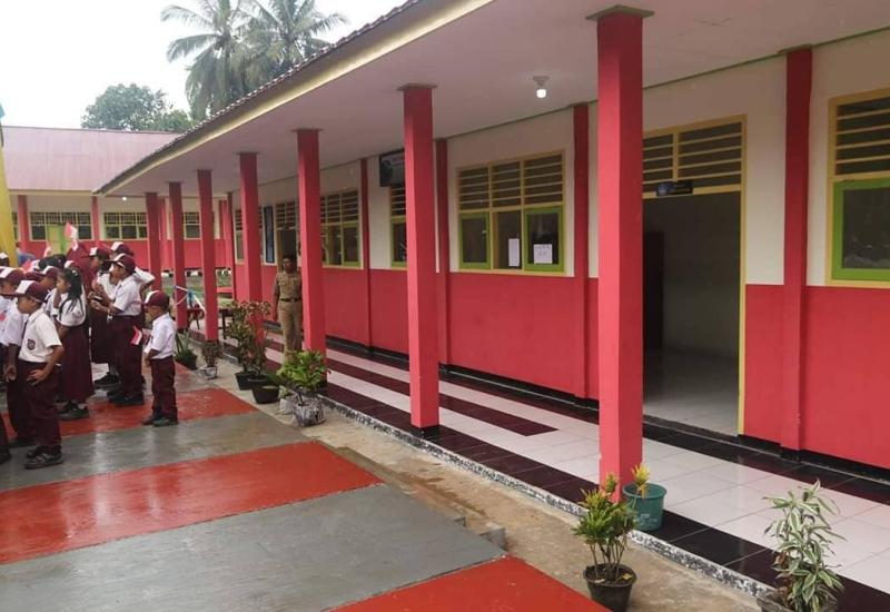 Gedung sekolah baru SDN 119 BU.