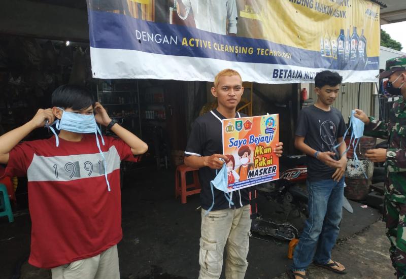 Patroli Gabungan, Masih Ddidapati Wrga Tak Pakai Masker