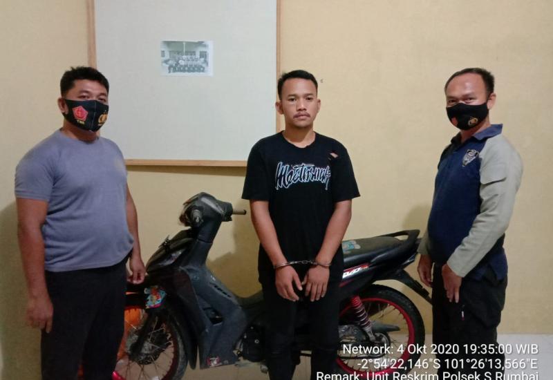 Maling Motor, Pemuda Sungai Rambai Diborgol
