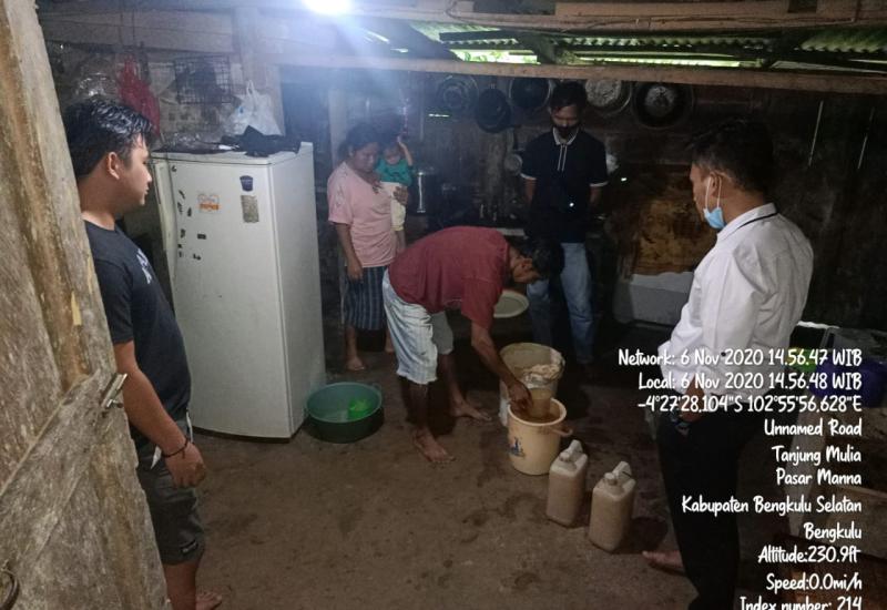 595 Liter Tuak Disita Polres BS