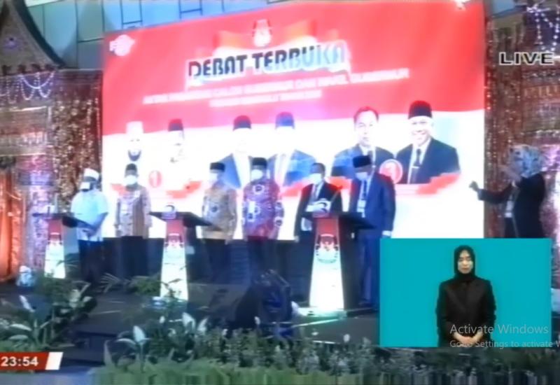 Debat Kandidat Pertama, Ini Paparan Visi Misi dan Program Kerja 3 Paslon Cagub Cawagub Bengkulu