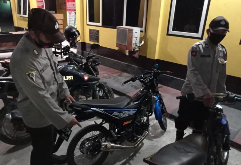 Bikin Bising, Dua Sepeda Motor Berknalpot Brong Diamankan