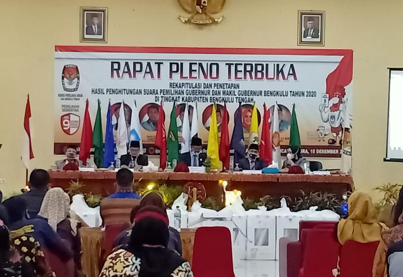 Pleno KPU Benteng, Berikut Rincian Hasil Suara Pilgub Bengkulu 2020