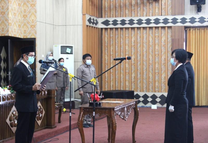 Jelang Pergantian Tahun, Asisten III Pemprov Lantik 88 Pejabat Fungsional