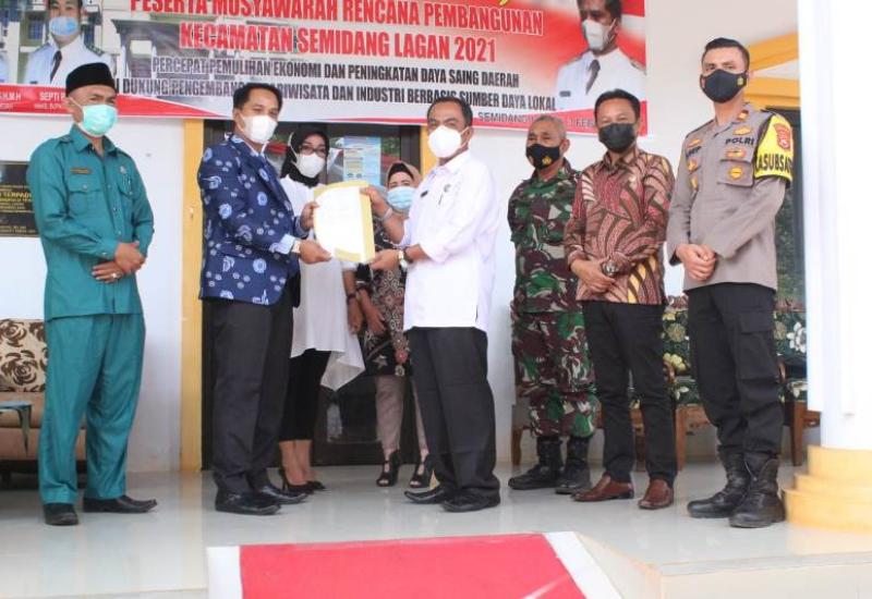 Semidang Lagan Jadi Penutup Musrenbang di Benteng