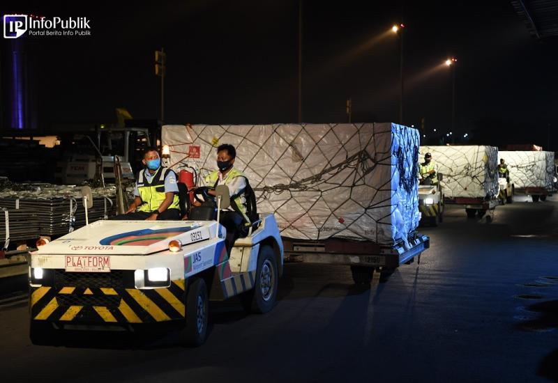 kedatangan dosis vaksin