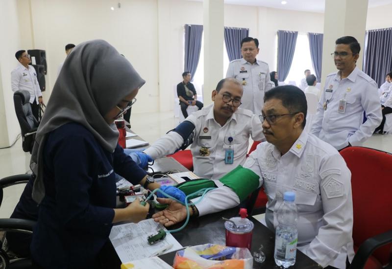 Semarak Hari Pengayoman ke-79: Kanwil Kemenkumham Bengkulu Galang Donor Darah