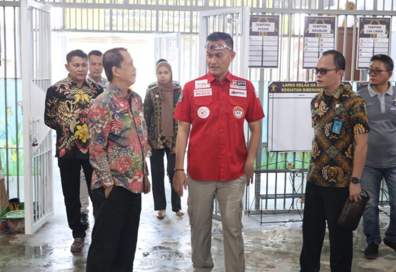 Kakanwil Tinjau Dapur Sehat dan Rencana Pemagaran Tanah Lapas Kelas IIA Bengkulu