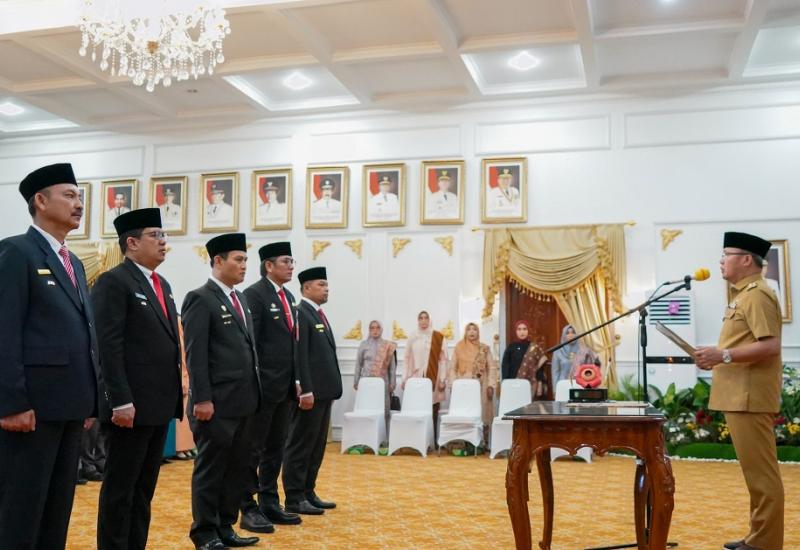 Hadapi Pilkada, Pjs 5 Kabupaten dan 1 Kota Dilantik